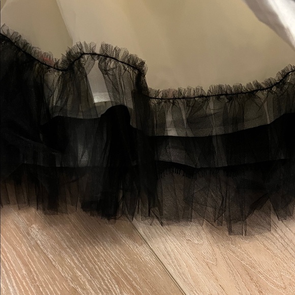 Jessica McClintock Strapless Dress with Black Lace - Picture 6 of 7